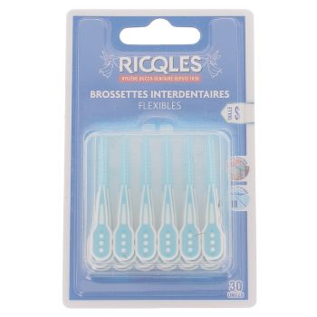 Brossettes interdentaires flexibles taile S Ricqles - boite de 30 unités