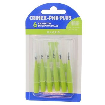 Brossettes interdentaires micro phb plus Crinex - 6 brossettes