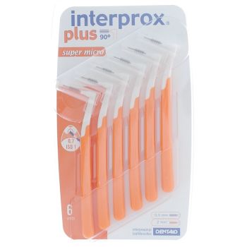 Brossettes interdentaires super micro interprox plus orange Crinex - 6 brossettes