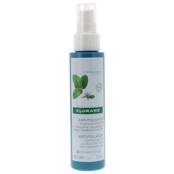 Brume Purifiante Anti-Pollution Menthe Aquatique Klorane - spray de 100 ml