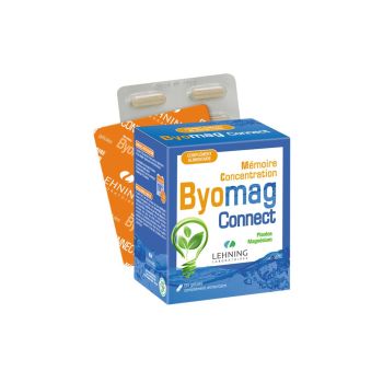 Byomag connect mémoire concentration Lehning - boîte de 60 gélules