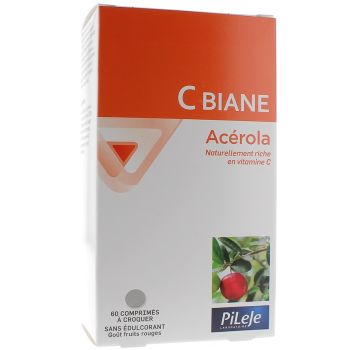 C Biane Acérola Pileje - boite de 60 comprimés à croquer