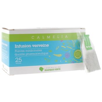 Calmelia infusion verveine Marque verte - boite de 25 sachets