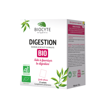 Digestion bio goût citron Biocyte - boîtes de 15 sachets