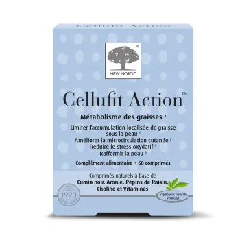 Cellufit action métabolisme des graisses New Nordic - boite de 60 comprimés