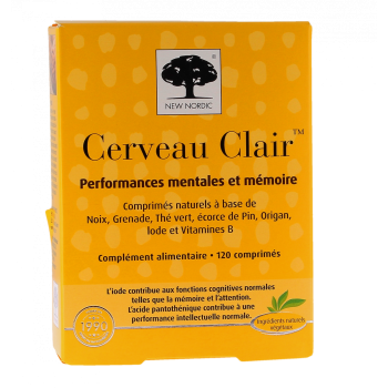 Cerveau clair New Nordic - boîte de 120 comprimés