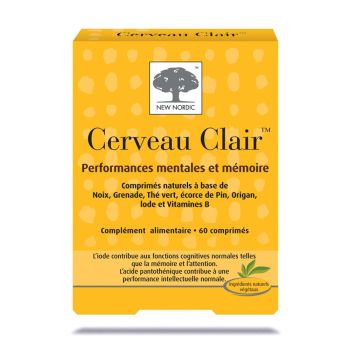 Cerveau clair New Nordic - boîte de 60 comprimés