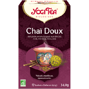 Chaï doux bio Yogi Tea - boîte de 17 sachets