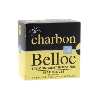 Charbon de Belloc 125mg - 60 capsules molles