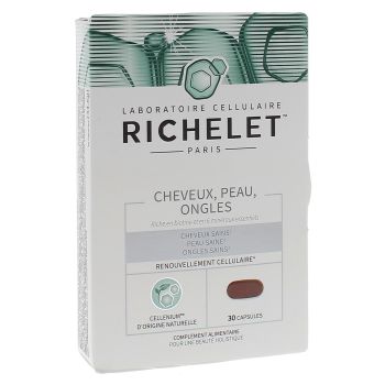 Cheveux peau ongles Richelet - boîte de 30 capsules