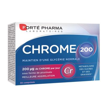 Chrome 200 Forté Pharma - boîte de 30 comprimés