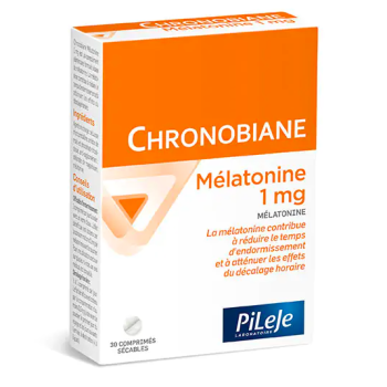 Chronobiane mélatonine 1mg Pileje - boîte de 30 comprimés sécables