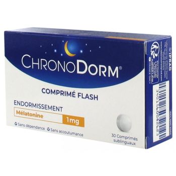 Chronodorm mélatonine 1mg Iprad - boîte de 30 comprimés sublingaux