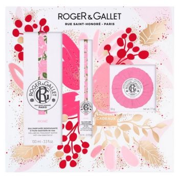 Rose Coffret rituel parfumé Roger & Gallet - coffret contenant 3 produits