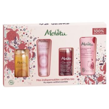 Coffret Mes indispensables certifiés bio Melvita - coffret de 4 produits