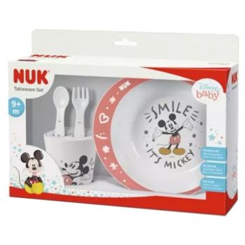 Coffret de vaisselle Disney Baby 9 mois et + NUK - coffret contenant 4 produits