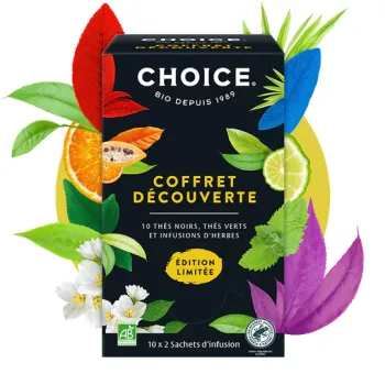 Coffret découverte des thés Choice - boite de 10x2 sachets d'infusion