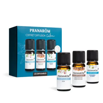 Coffret diffusion calme Pranarōm - coffret de 3 flacons de 10ml