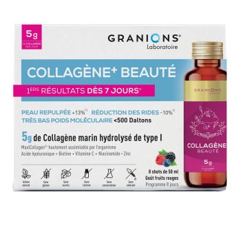 Collagène+ beauté 5g Granions - boite de 8 shots de 50ml