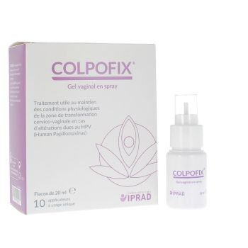 Colpofix Gel Vaginal en Spray Laboratoires Iprad - flacon de 20ml + 10 applicateurs à usage unique