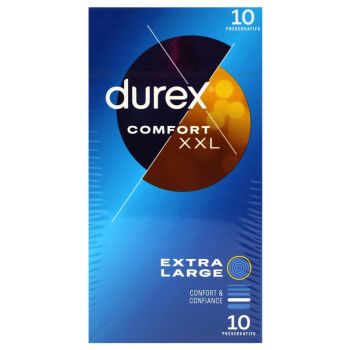 Comfort XXL Préservatifs extra larges et extra longs Durex - boîte de 10 préservatifs