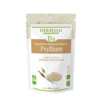 Complément alimentaire à base de Psyllium Transit Intestinal Herbesan - sachet de 200g de poudre