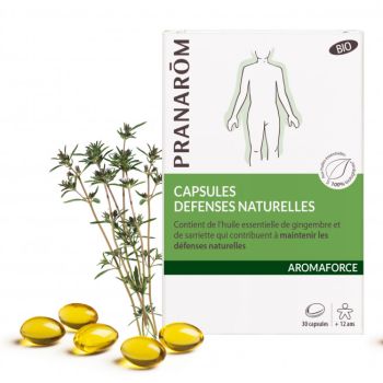 Défenses naturelles bio Aromaforce Pranarom - boite de 30 capsules