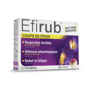 Efirub coups de froid 3C Pharma - boite de 30 comprimés