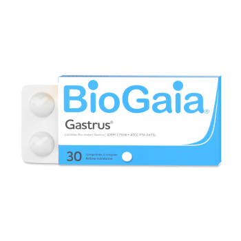 Complément alimentaire gastrus biogaia PediAct - boite de 30 comprimés