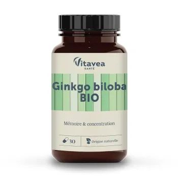 Ginkgo Biloba bio Vitavea - pot de 30 gélules