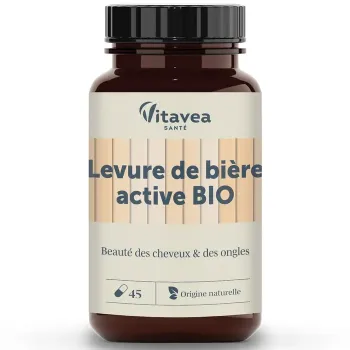 Levure de bière active bio Vitavea - pot de 45 gélules