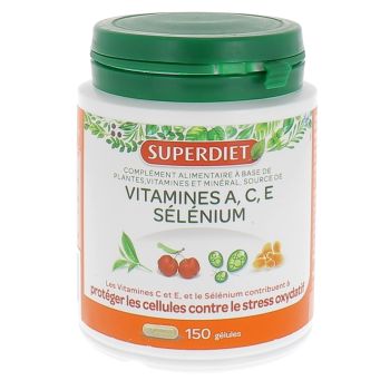 Complexe Sélénium Vitamines A.C.E Super Diet - 150 gélules