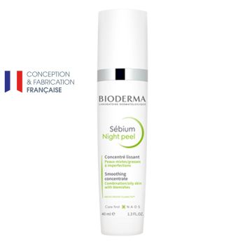 Sébium Concentré lissant night peel Bioderma - tube de 40 ml