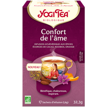 Confort de l'âme infusion bio Yogi Tea - boîte de 17 sachets