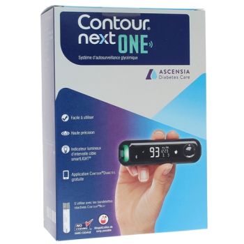 Contour Next One Système d'auto surveillance glycémique Ascensia Diabetes Care - un kit