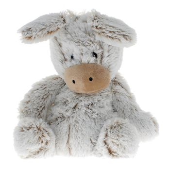 Cozy peluche bouillotte âne Soframar - 1 peluche de 28 cm