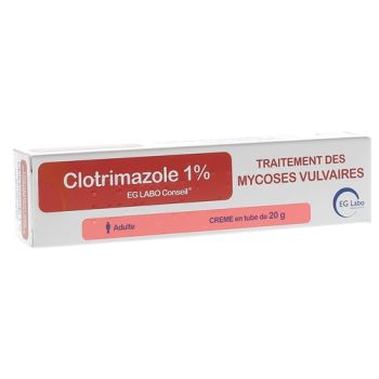 Crème Clotrimazole 1% EG Labo Conseil - tube de 20g