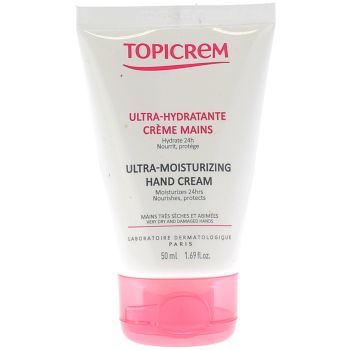 Crème Mains Ultra-Hydratante Topicrem - tube de 50 ml