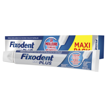 Crème adhésive premium anti-particules Fixodent Pro Plus - tube de 57 g