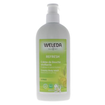 Crème de douche au citrus Weleda - flacon-pompe de 400ml