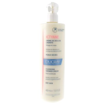 Crème de douche lavante peaux sèches Ictyane Ducray - flacon pompe de 400ml