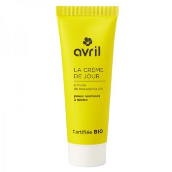 Crème de jour peaux normales et mixtes Bio Avril - tube 50 ml