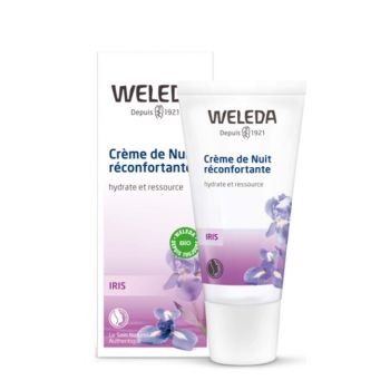 Crème de nuit réconfortante iris Weleda - tube de 30 ml