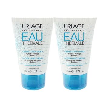 Crème d'eau mains Uriage - lot de 2x50 ml