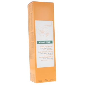 Crème dépilatoire à l'amande douce Klorane - tube de 150ml