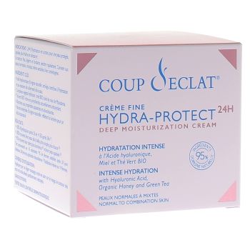 Crème fine hydra-protect 24H hydratation intense Coup d'Éclat - pot de 50 ml