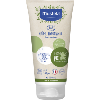 Crème hydratante sans parfum bio Mustela - tube de 150 ml