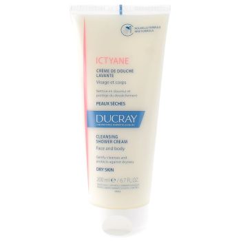 Crème lavante Ictyane peaux sèches Ducray - tube de 200ml