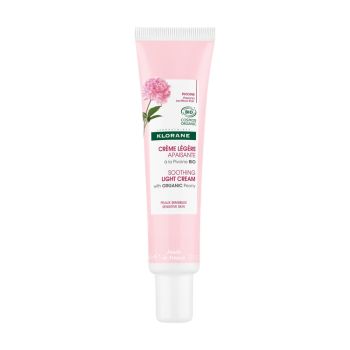 Crème légère apaisante à la pivoine bio Klorane - tube de 40ml