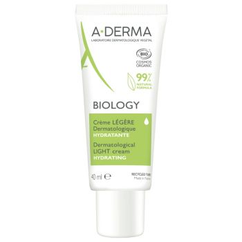 Biology Crème légère dermatologique A-Derma - tube de 40ml